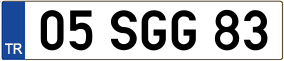 Trailer License Plate